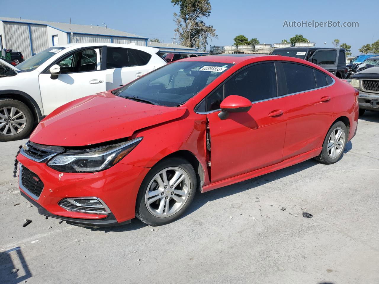 2016 Chevrolet Cruze Lt Red vin: 1G1BE5SM2G7262992