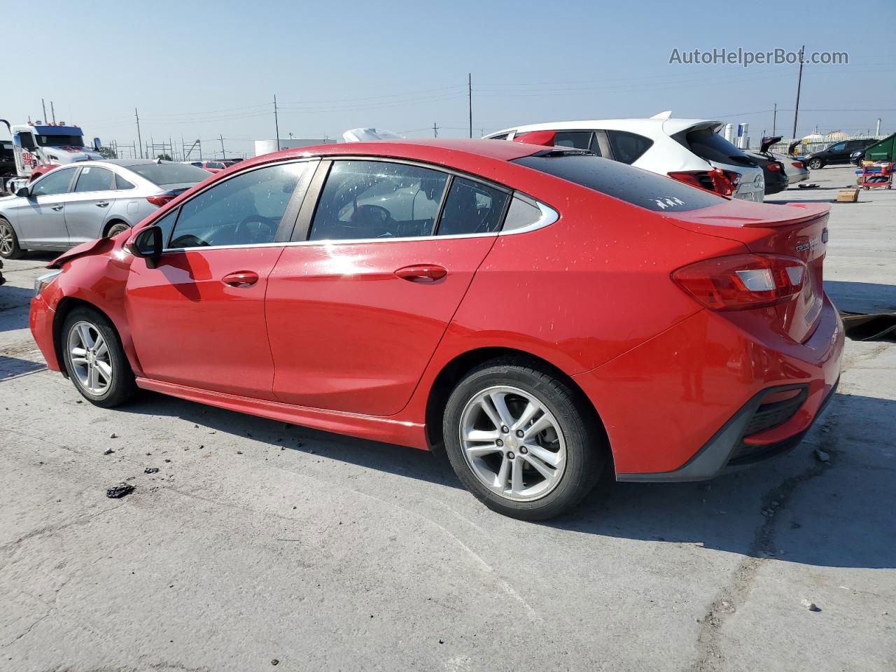 2016 Chevrolet Cruze Lt Red vin: 1G1BE5SM2G7262992