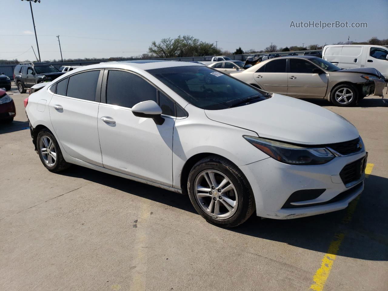 2016 Chevrolet Cruze Lt White vin: 1G1BE5SM2G7303928