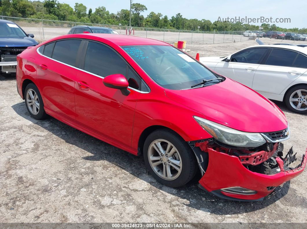 2016 Chevrolet Cruze Lt Auto Red vin: 1G1BE5SM2G7308823