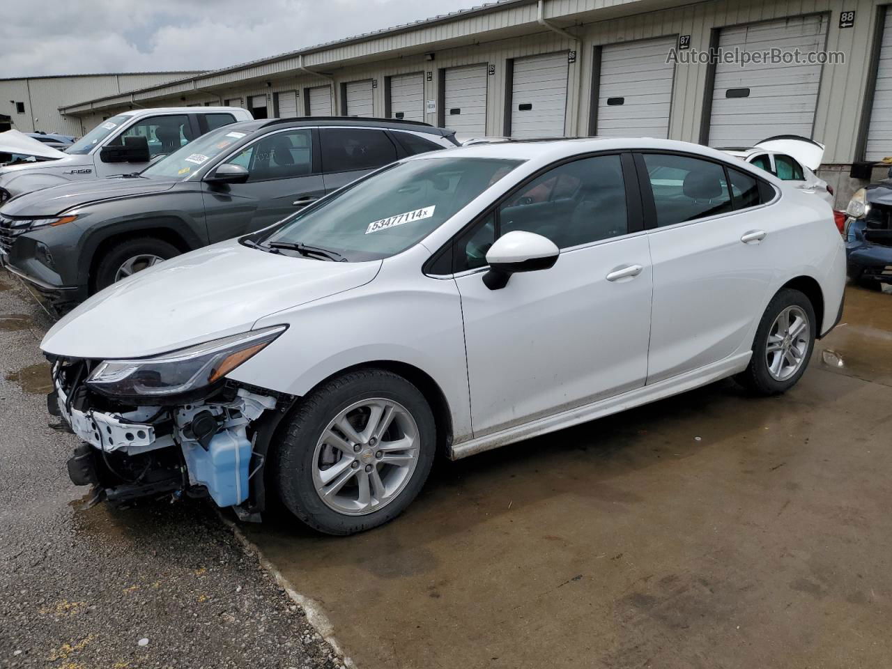 2016 Chevrolet Cruze Lt White vin: 1G1BE5SM2G7314735