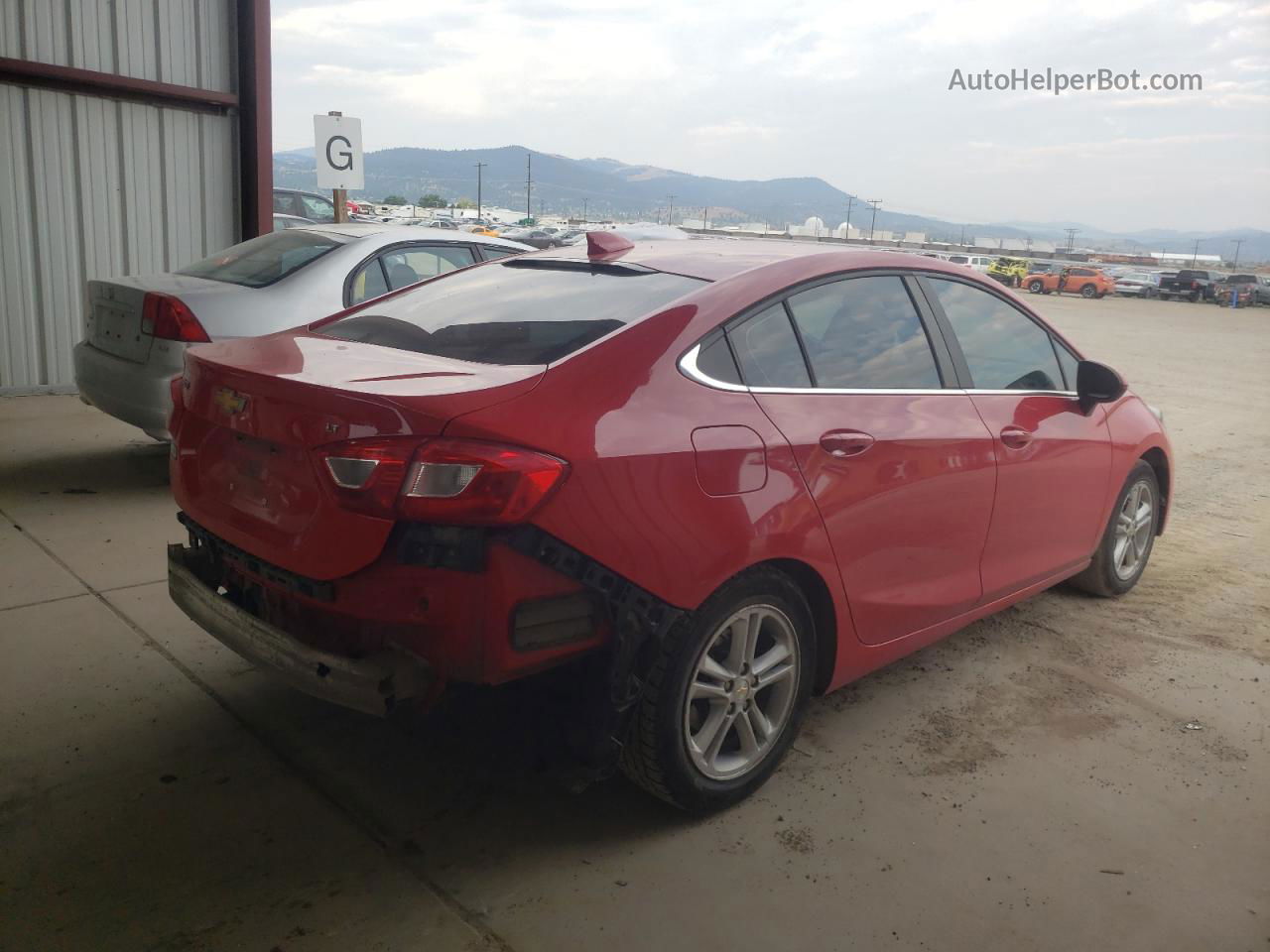 2017 Chevrolet Cruze Lt Red vin: 1G1BE5SM2H7100426