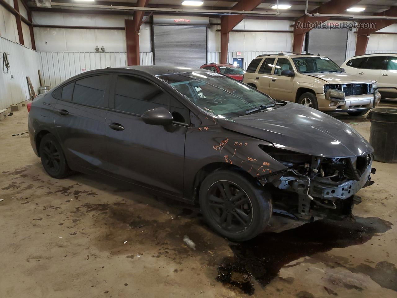 2017 Chevrolet Cruze Lt Charcoal vin: 1G1BE5SM2H7115699