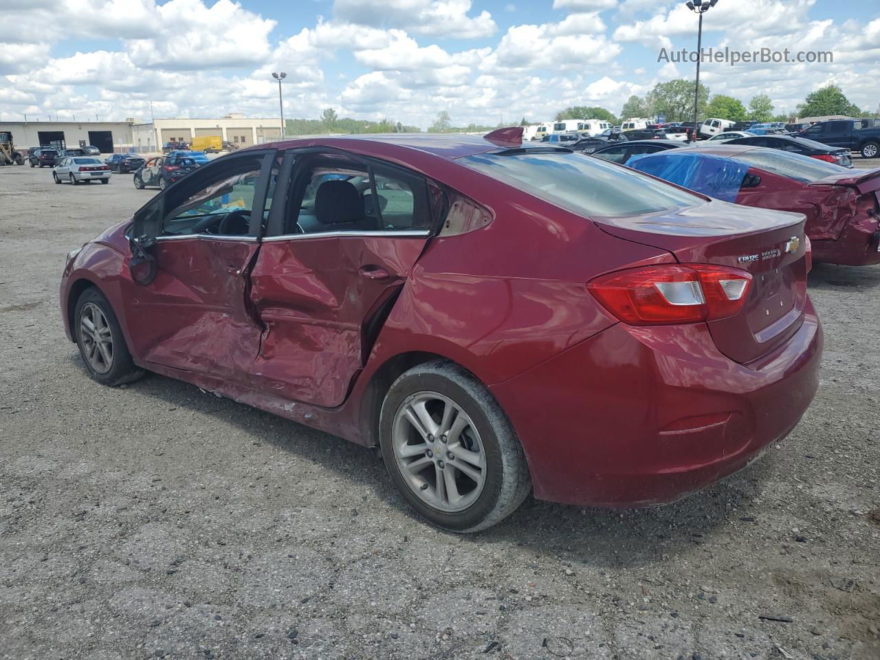 2017 Chevrolet Cruze Lt Maroon vin: 1G1BE5SM2H7149982