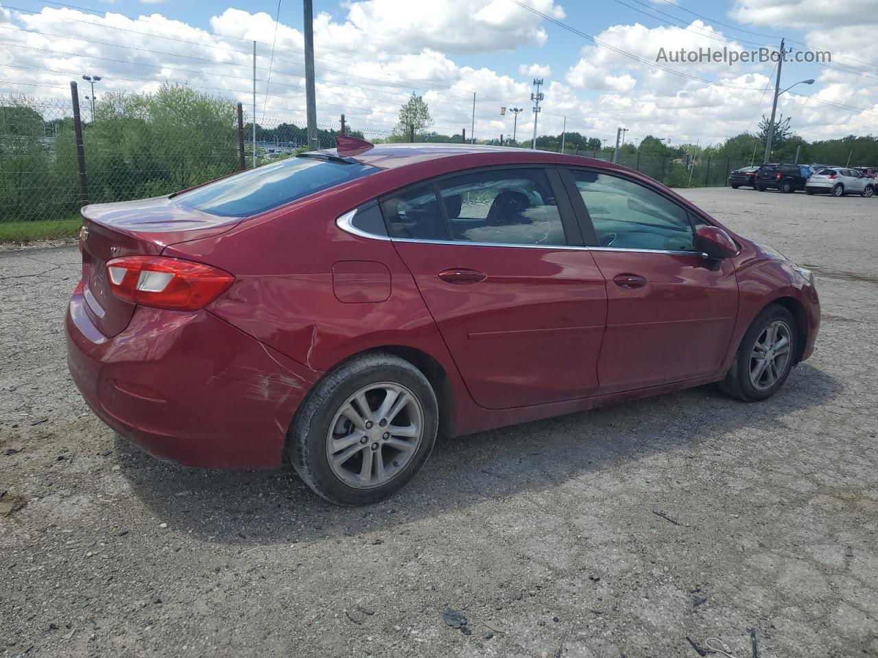 2017 Chevrolet Cruze Lt Maroon vin: 1G1BE5SM2H7149982