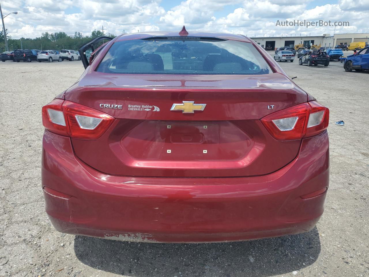 2017 Chevrolet Cruze Lt Maroon vin: 1G1BE5SM2H7149982