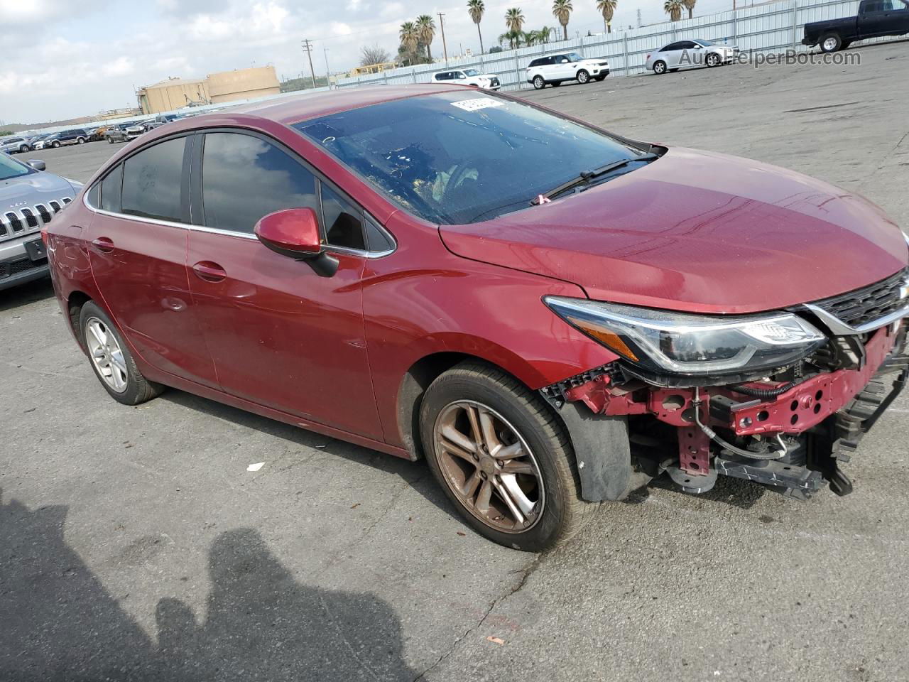 2017 Chevrolet Cruze Lt Red vin: 1G1BE5SM2H7192718