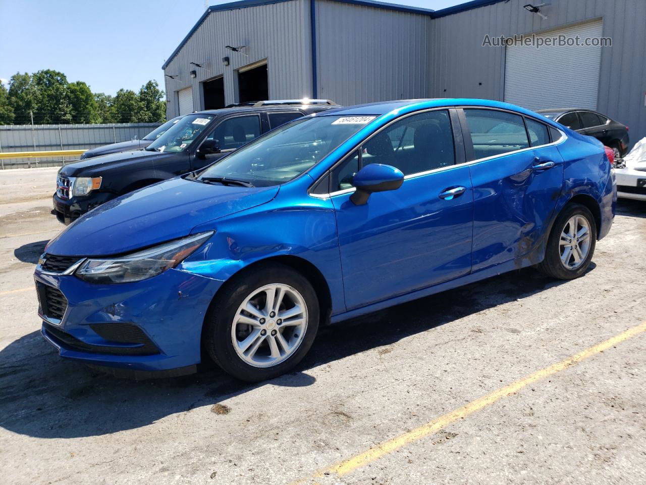 2017 Chevrolet Cruze Lt Blue vin: 1G1BE5SM2H7199023