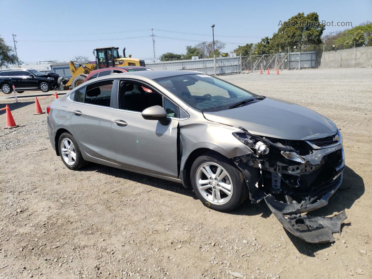 2017 Chevrolet Cruze Lt Серый vin: 1G1BE5SM2H7215334