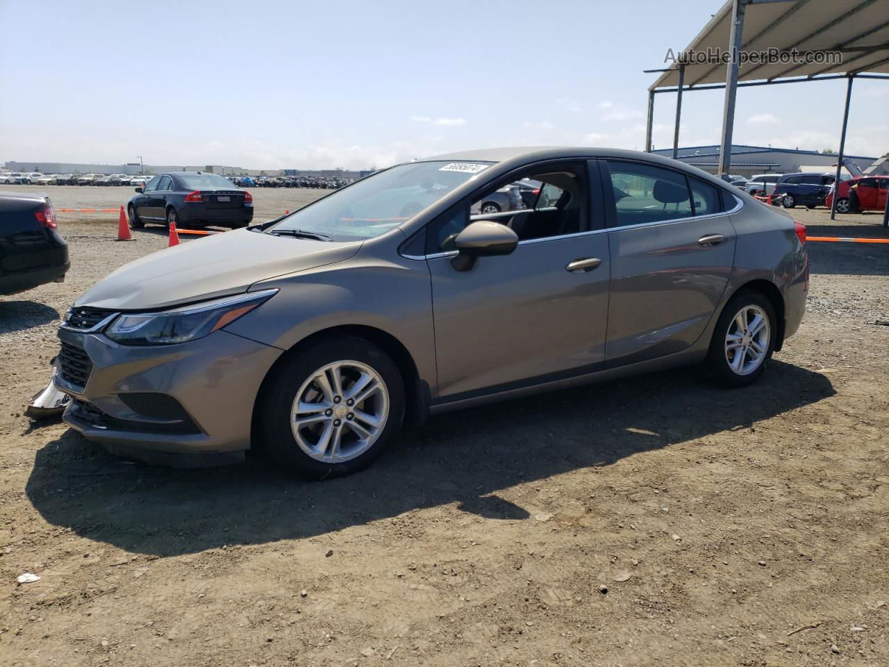 2017 Chevrolet Cruze Lt Серый vin: 1G1BE5SM2H7215334