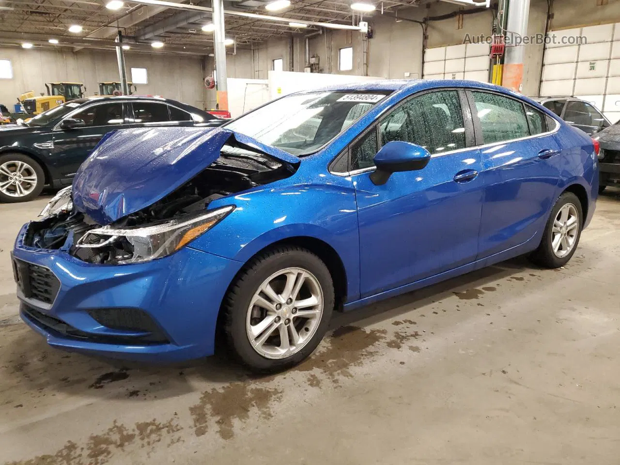 2017 Chevrolet Cruze Lt Blue vin: 1G1BE5SM2H7251914