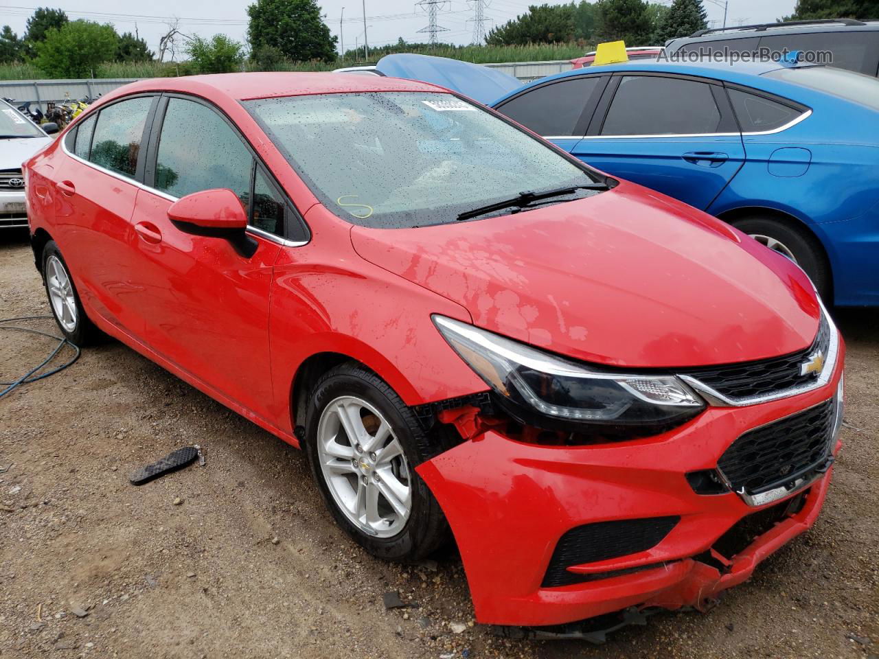 2018 Chevrolet Cruze Lt Red vin: 1G1BE5SM2J7165640