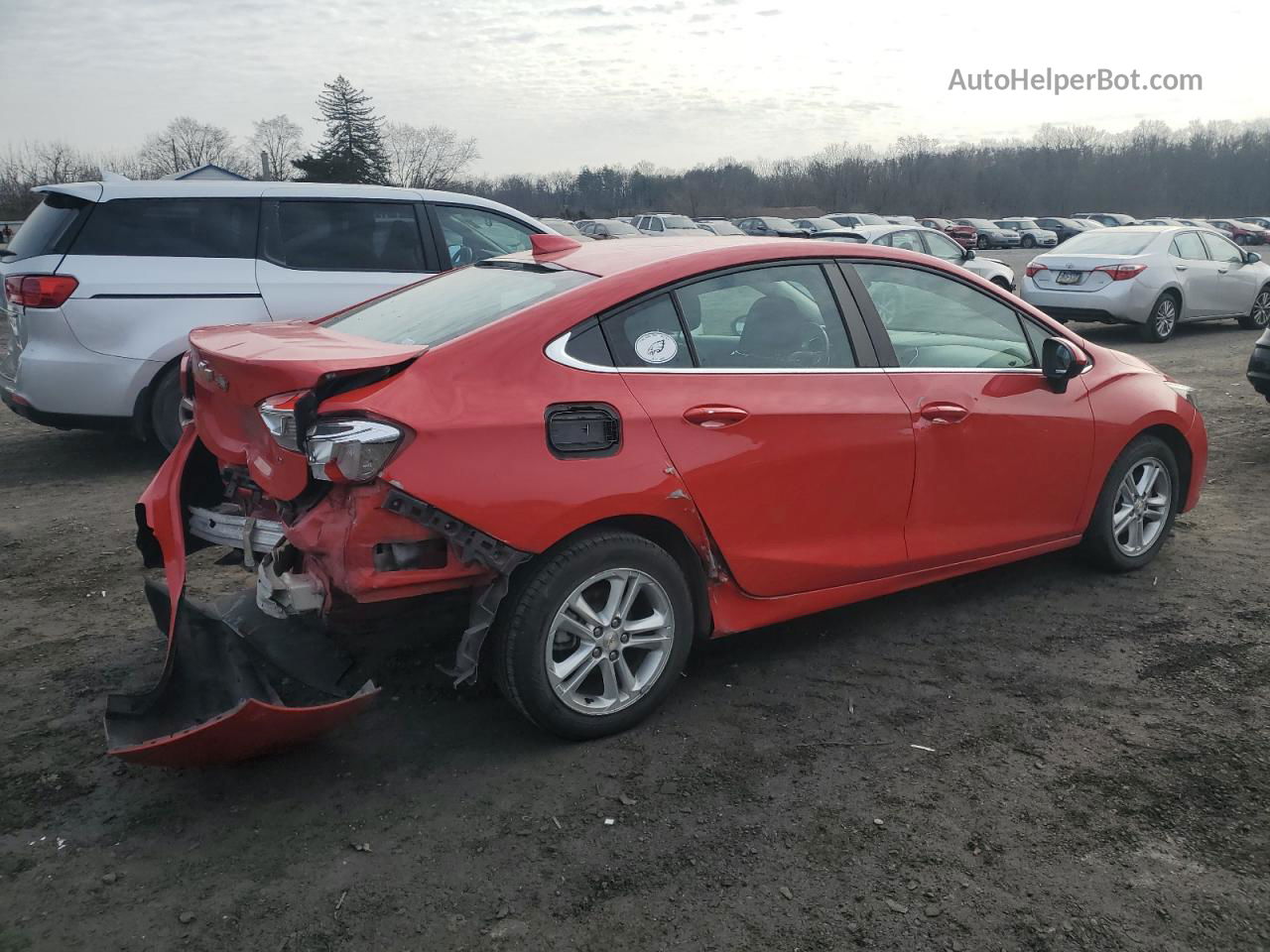 2018 Chevrolet Cruze Lt Red vin: 1G1BE5SM2J7166433