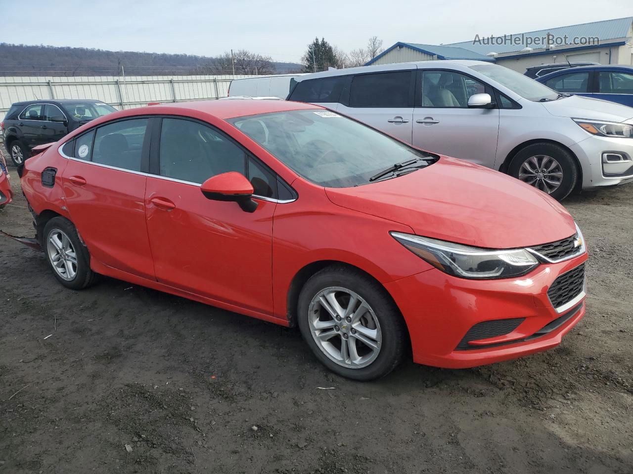 2018 Chevrolet Cruze Lt Red vin: 1G1BE5SM2J7166433