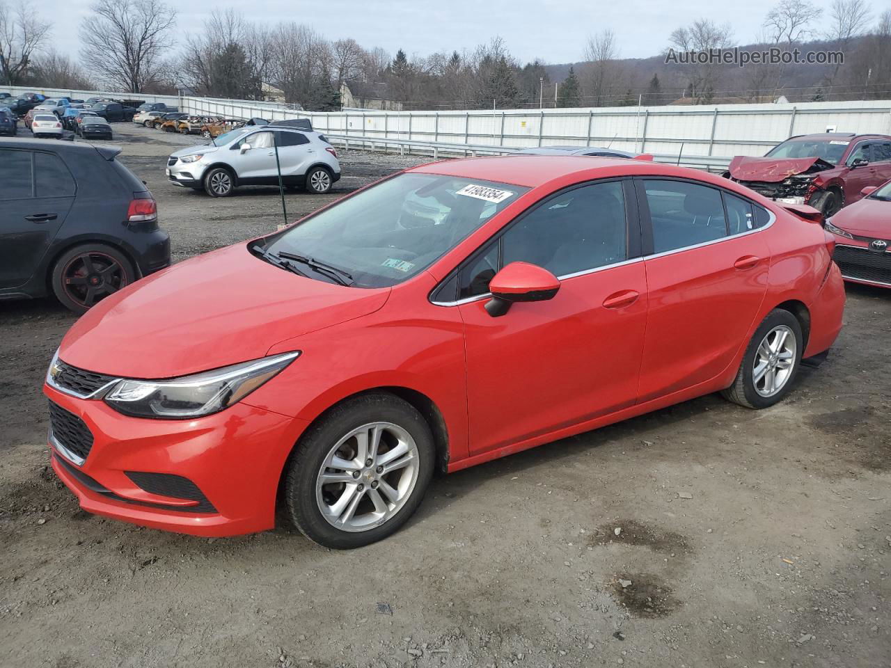 2018 Chevrolet Cruze Lt Red vin: 1G1BE5SM2J7166433