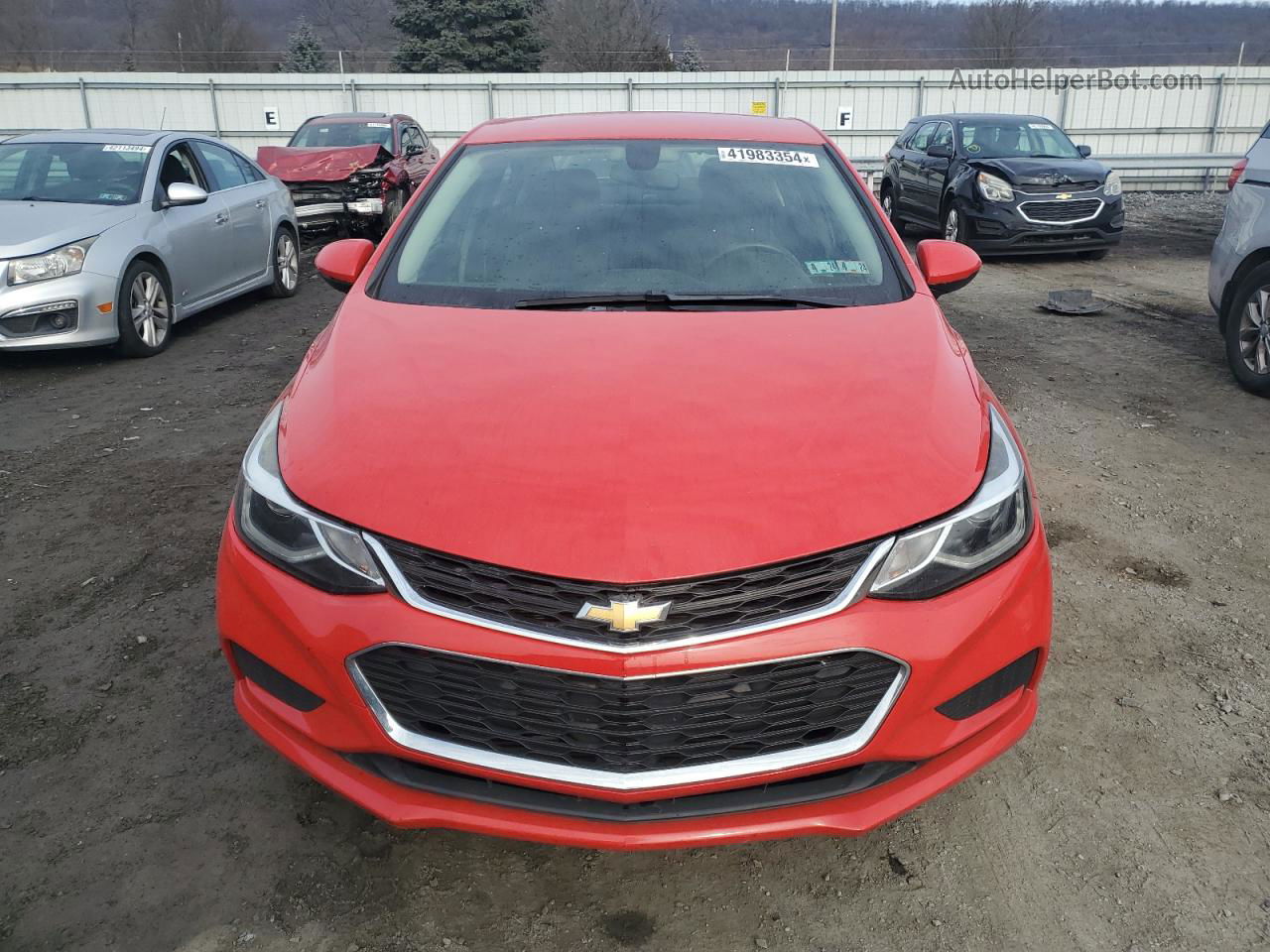 2018 Chevrolet Cruze Lt Red vin: 1G1BE5SM2J7166433