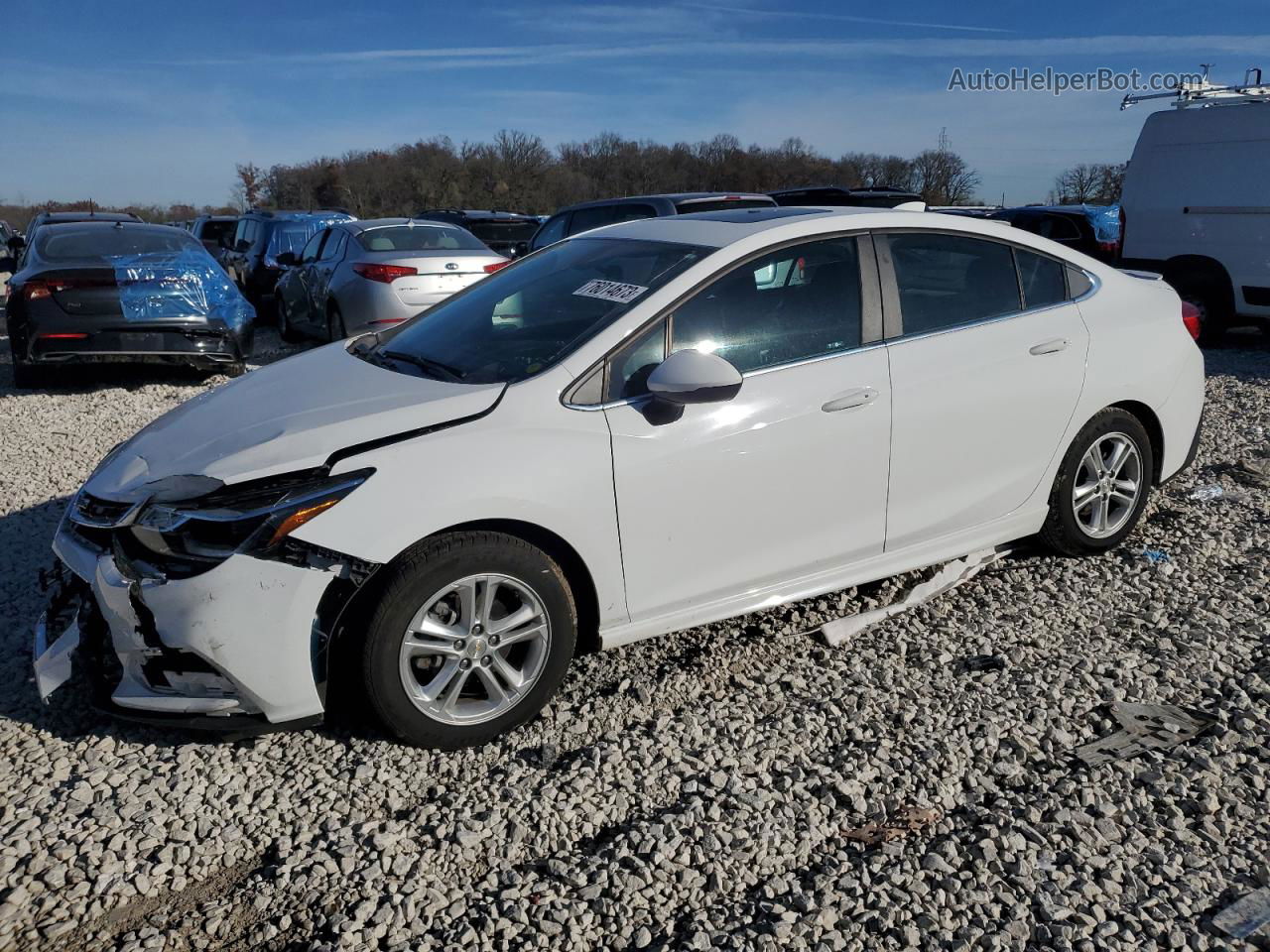 2018 Chevrolet Cruze Lt White vin: 1G1BE5SM2J7178081