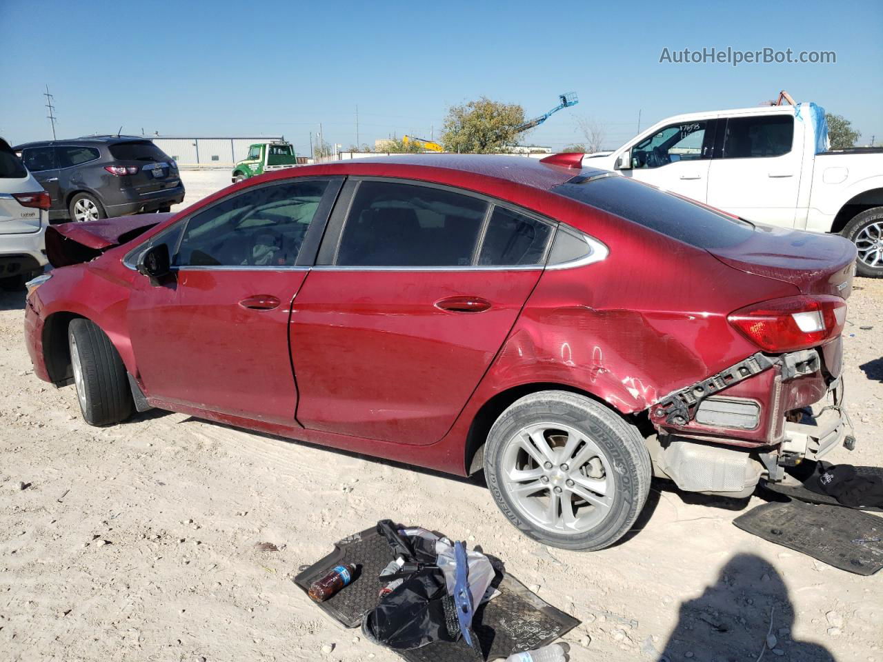 2018 Chevrolet Cruze Lt Red vin: 1G1BE5SM2J7189419