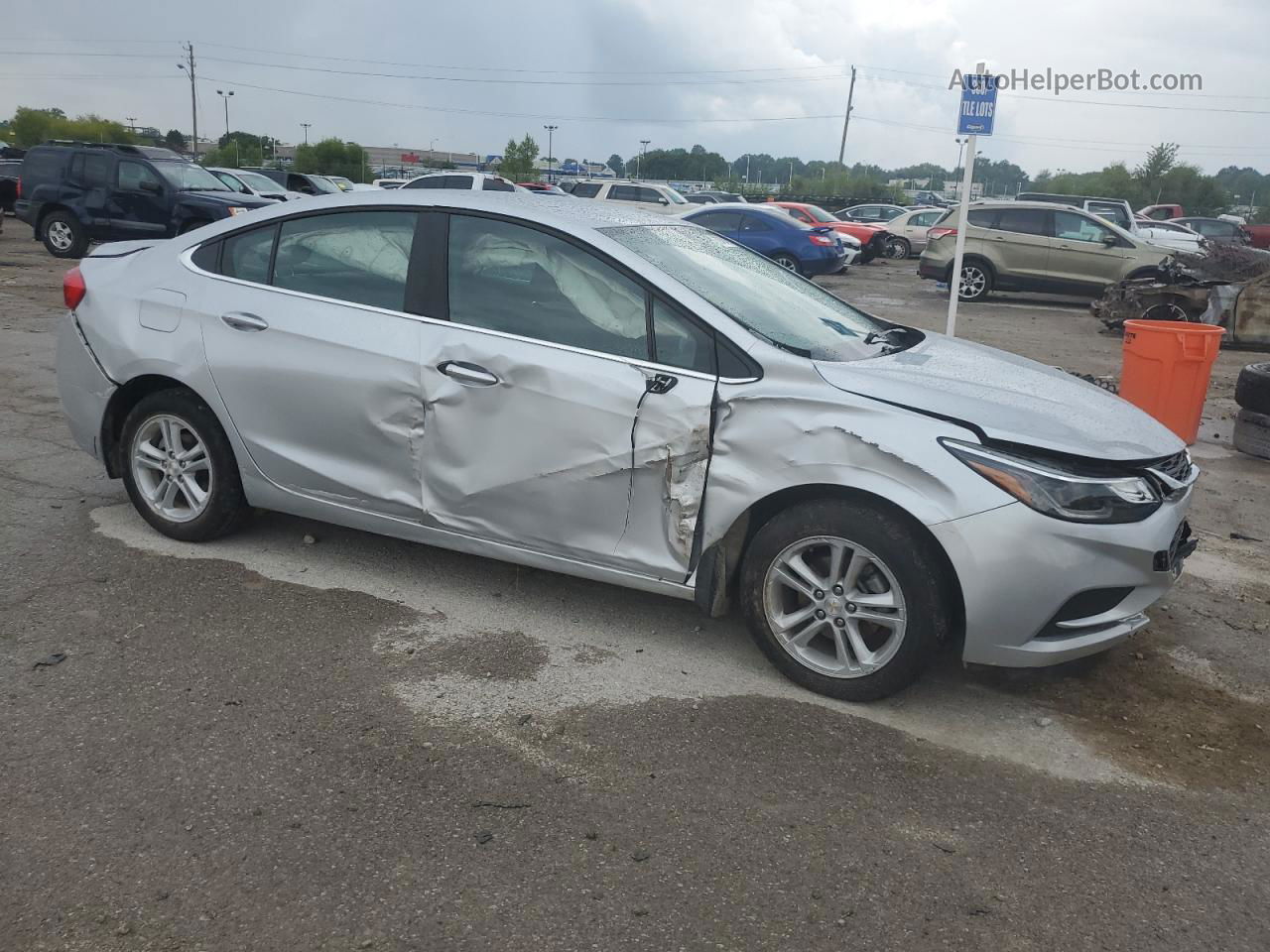 2018 Chevrolet Cruze Lt Silver vin: 1G1BE5SM2J7234875