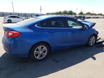 2016 Chevrolet Cruze Lt Blue vin: 1G1BE5SM3G7258692