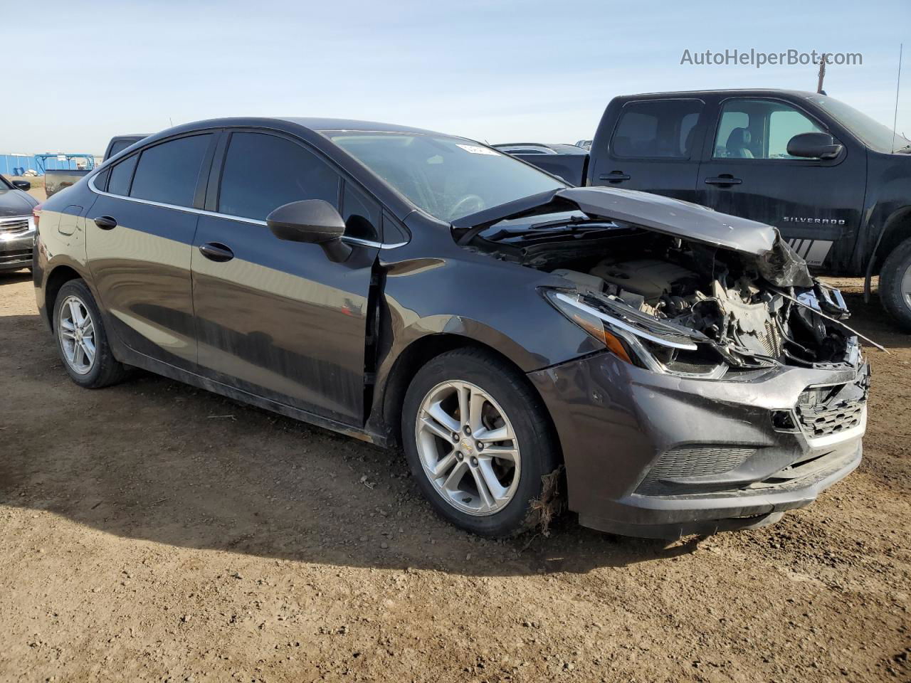 2016 Chevrolet Cruze Lt Gray vin: 1G1BE5SM3G7266436