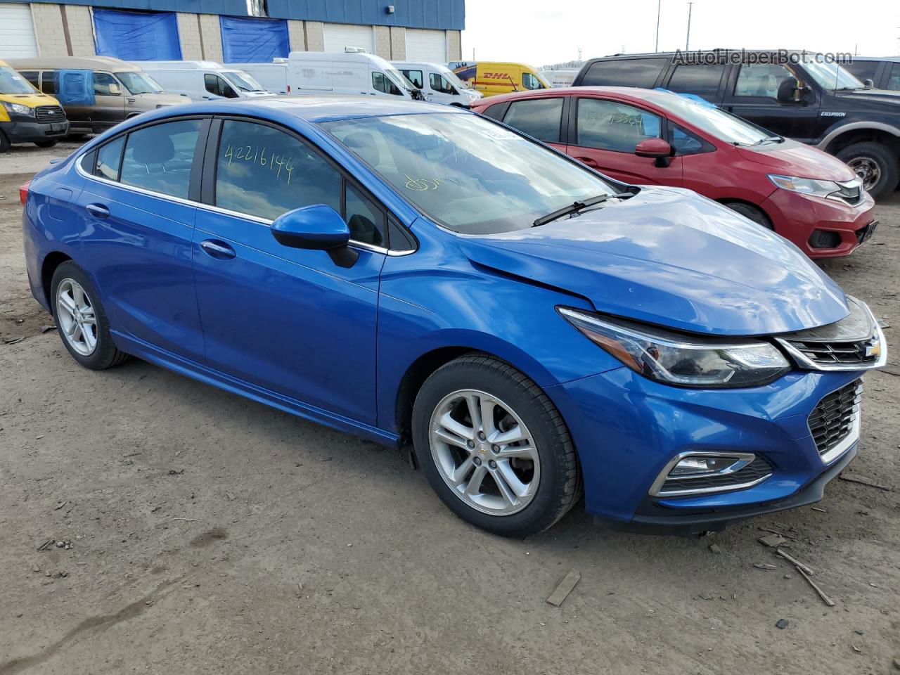 2016 Chevrolet Cruze Lt Blue vin: 1G1BE5SM3G7270180