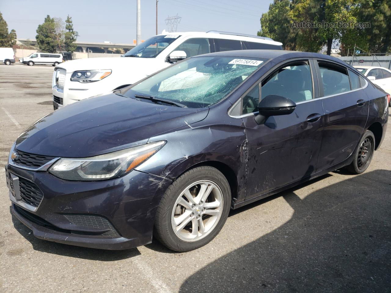 2016 Chevrolet Cruze Lt Blue vin: 1G1BE5SM3G7285648