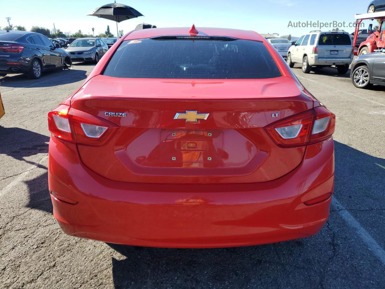 2016 Chevrolet Cruze Lt Red vin: 1G1BE5SM3G7290641