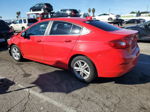 2016 Chevrolet Cruze Lt Red vin: 1G1BE5SM3G7290641