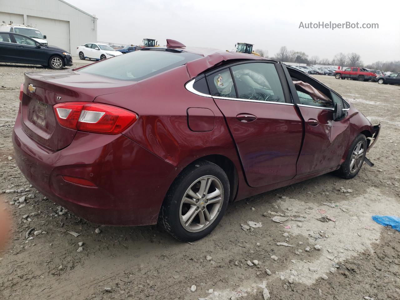 2016 Chevrolet Cruze Lt Burgundy vin: 1G1BE5SM3G7304151