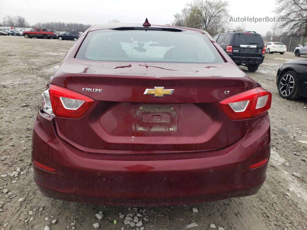 2016 Chevrolet Cruze Lt Burgundy vin: 1G1BE5SM3G7304151