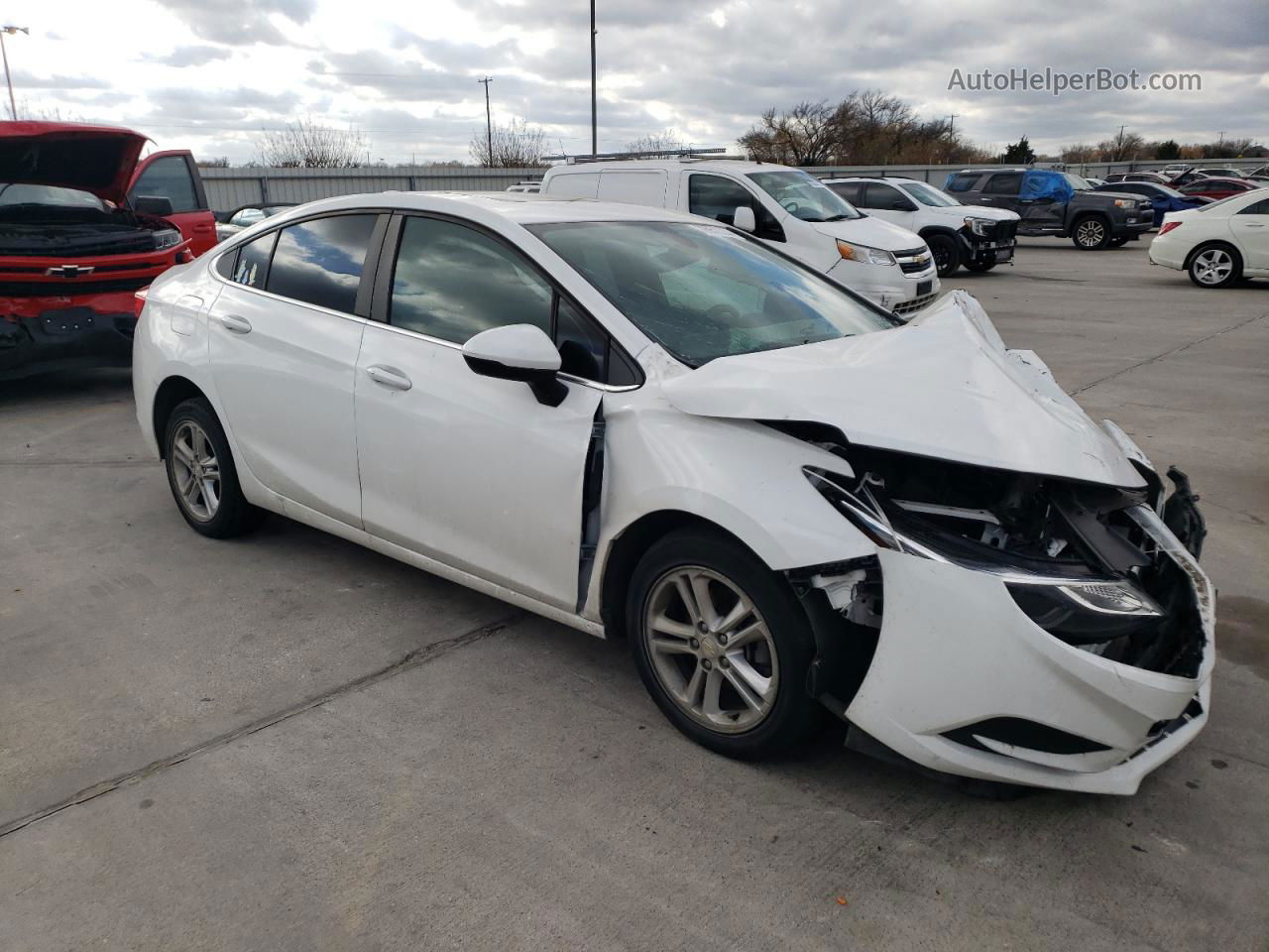 2016 Chevrolet Cruze Lt White vin: 1G1BE5SM3G7312685