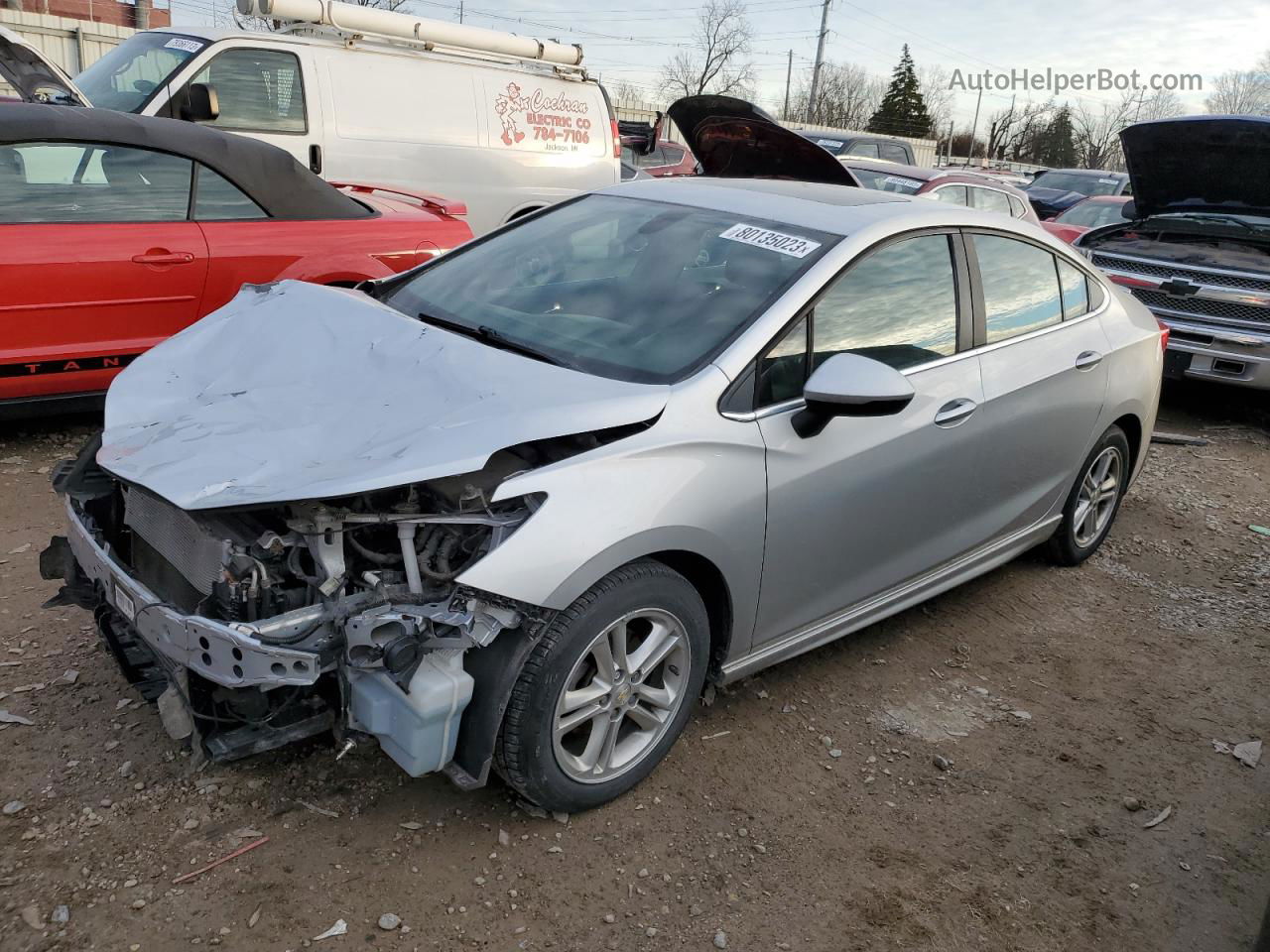 2016 Chevrolet Cruze Lt Серебряный vin: 1G1BE5SM3G7313173