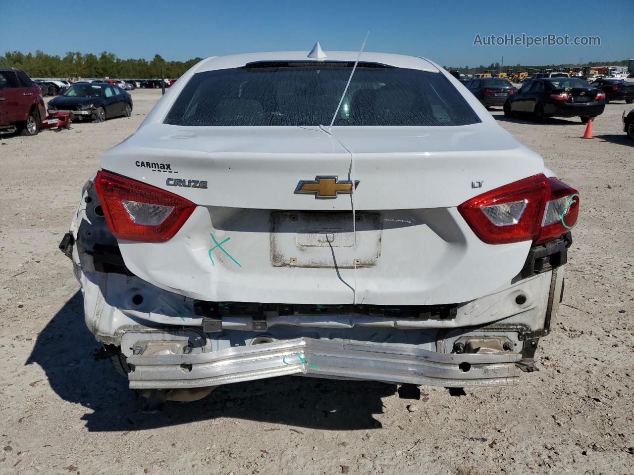 2017 Chevrolet Cruze Lt White vin: 1G1BE5SM3H7121740