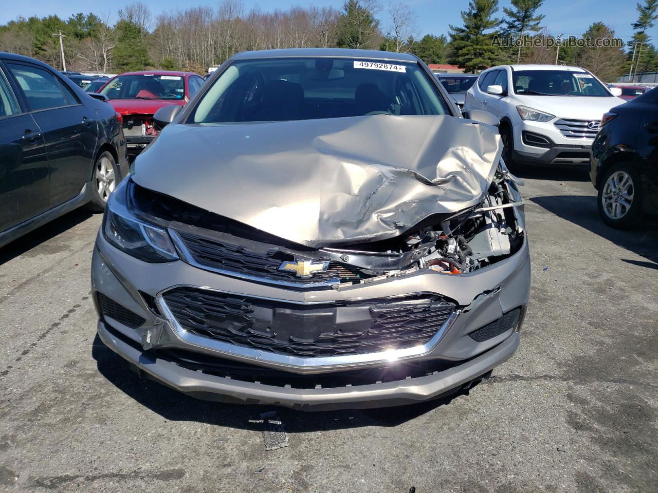 2017 Chevrolet Cruze Lt Gray vin: 1G1BE5SM3H7215360