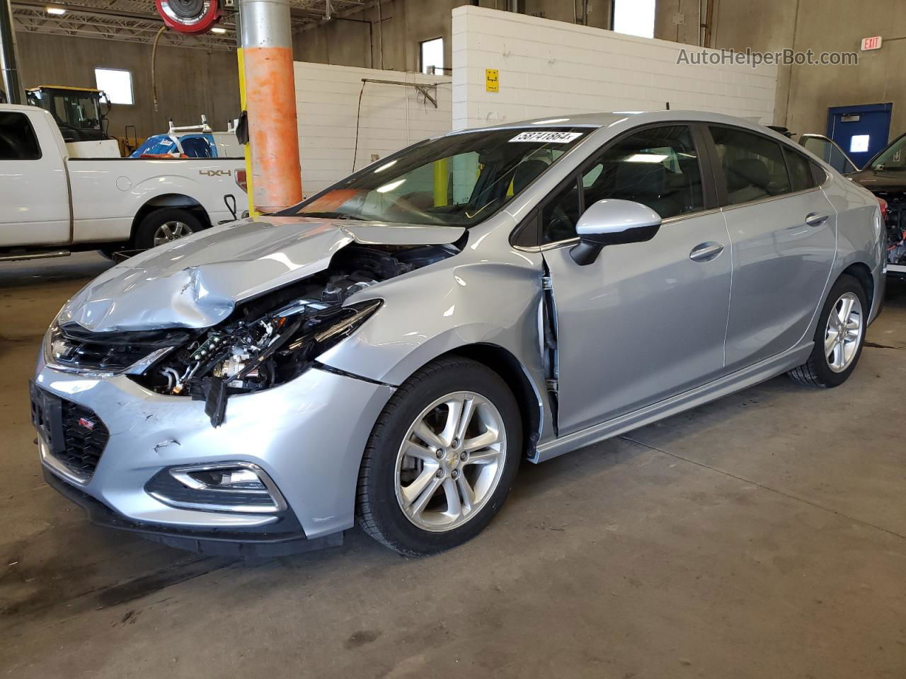 2017 Chevrolet Cruze Lt Silver vin: 1G1BE5SM3H7217335