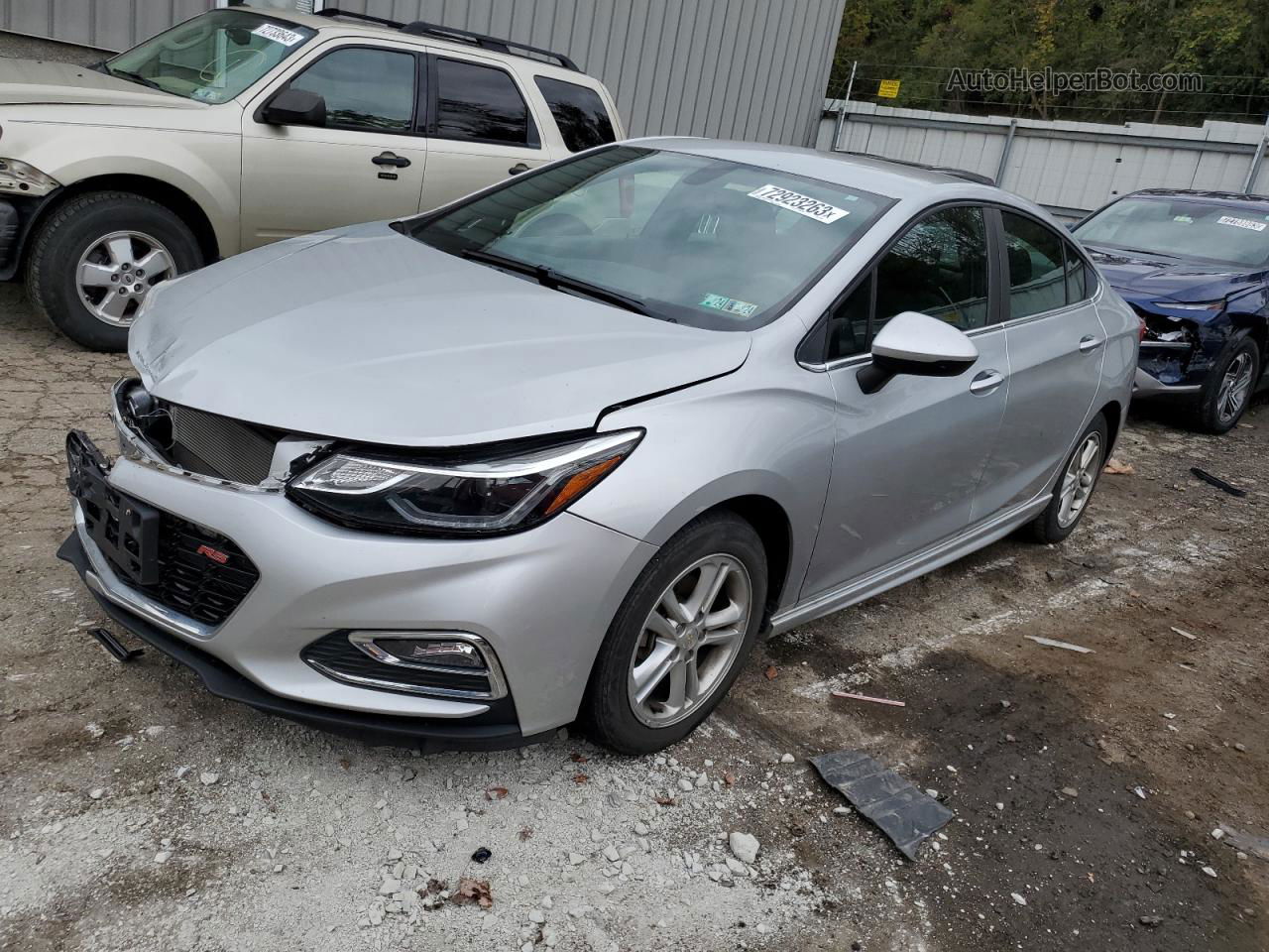 2017 Chevrolet Cruze Lt Серебряный vin: 1G1BE5SM3H7219330