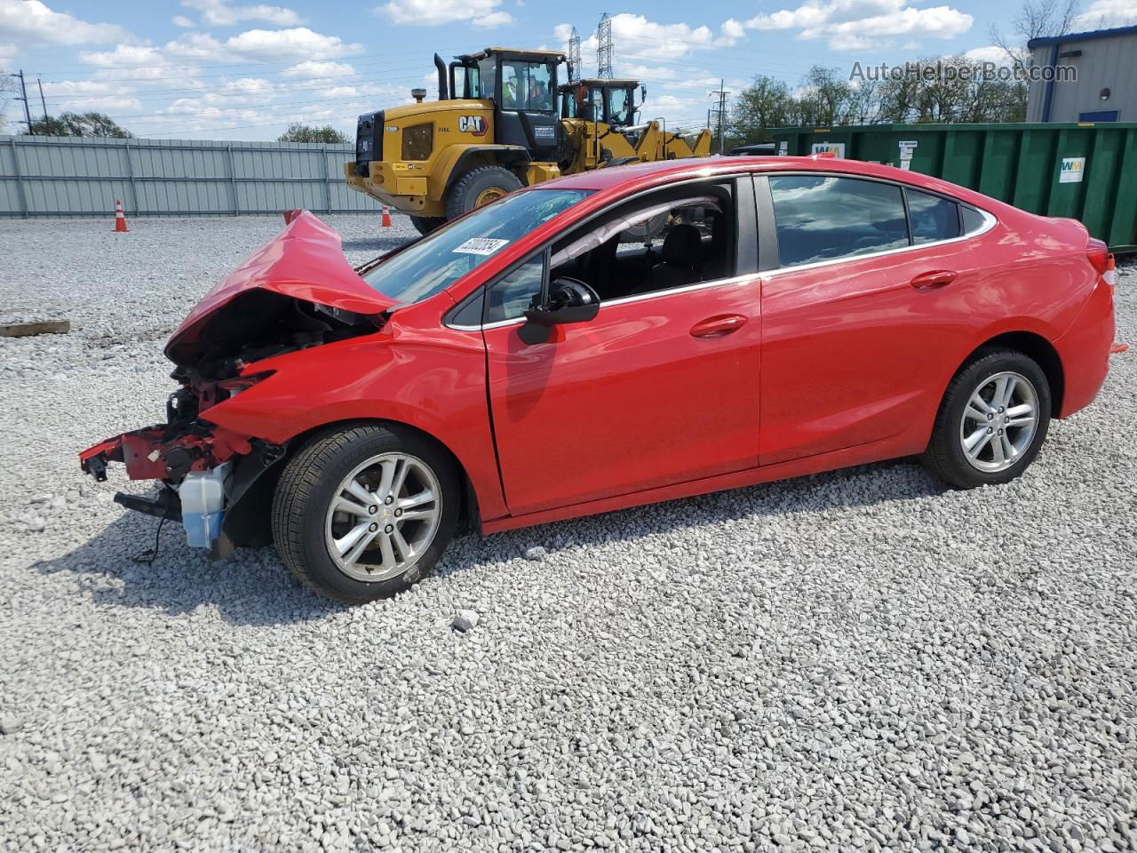 2017 Chevrolet Cruze Lt Red vin: 1G1BE5SM3H7244096