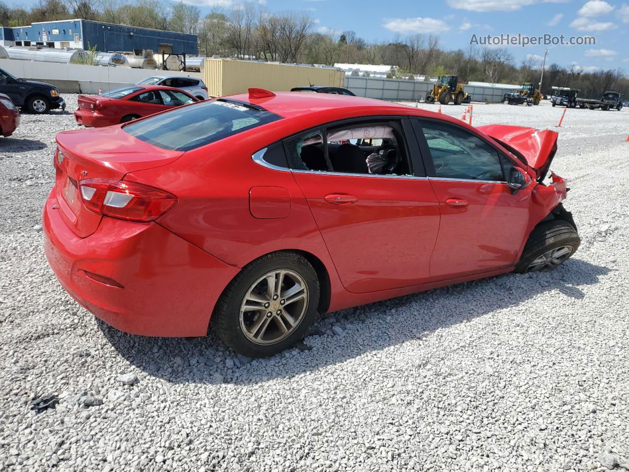 2017 Chevrolet Cruze Lt Red vin: 1G1BE5SM3H7244096