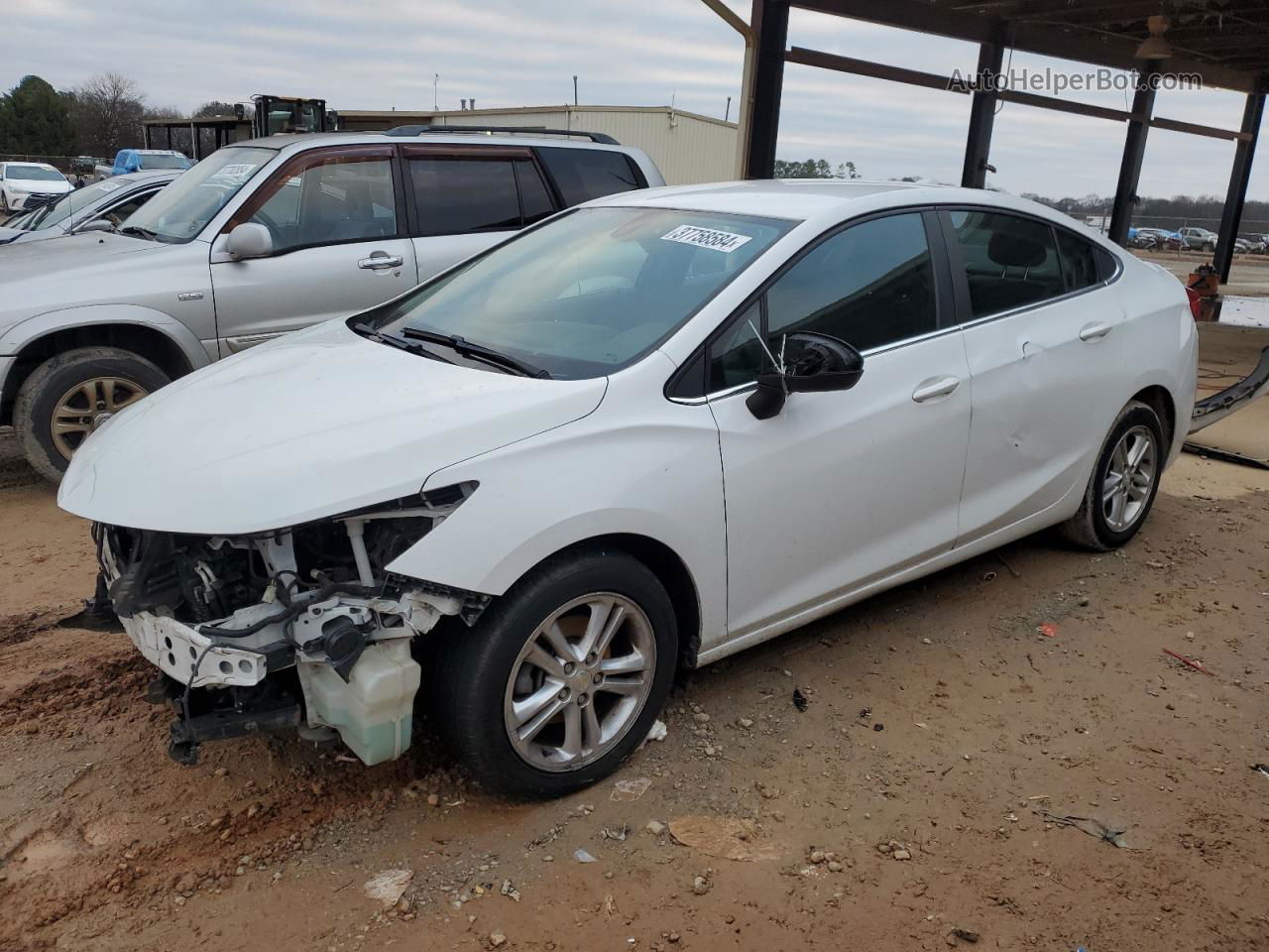 2017 Chevrolet Cruze Lt White vin: 1G1BE5SM3H7271492