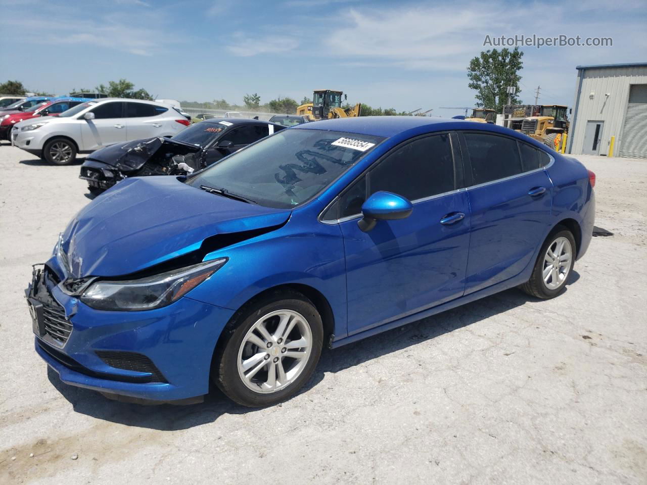 2018 Chevrolet Cruze Lt Синий vin: 1G1BE5SM3J7111764