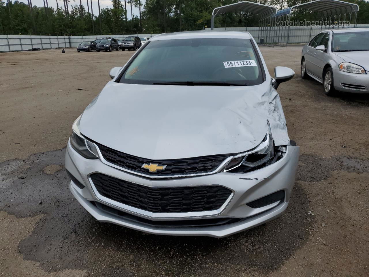 2018 Chevrolet Cruze Lt Silver vin: 1G1BE5SM3J7171415