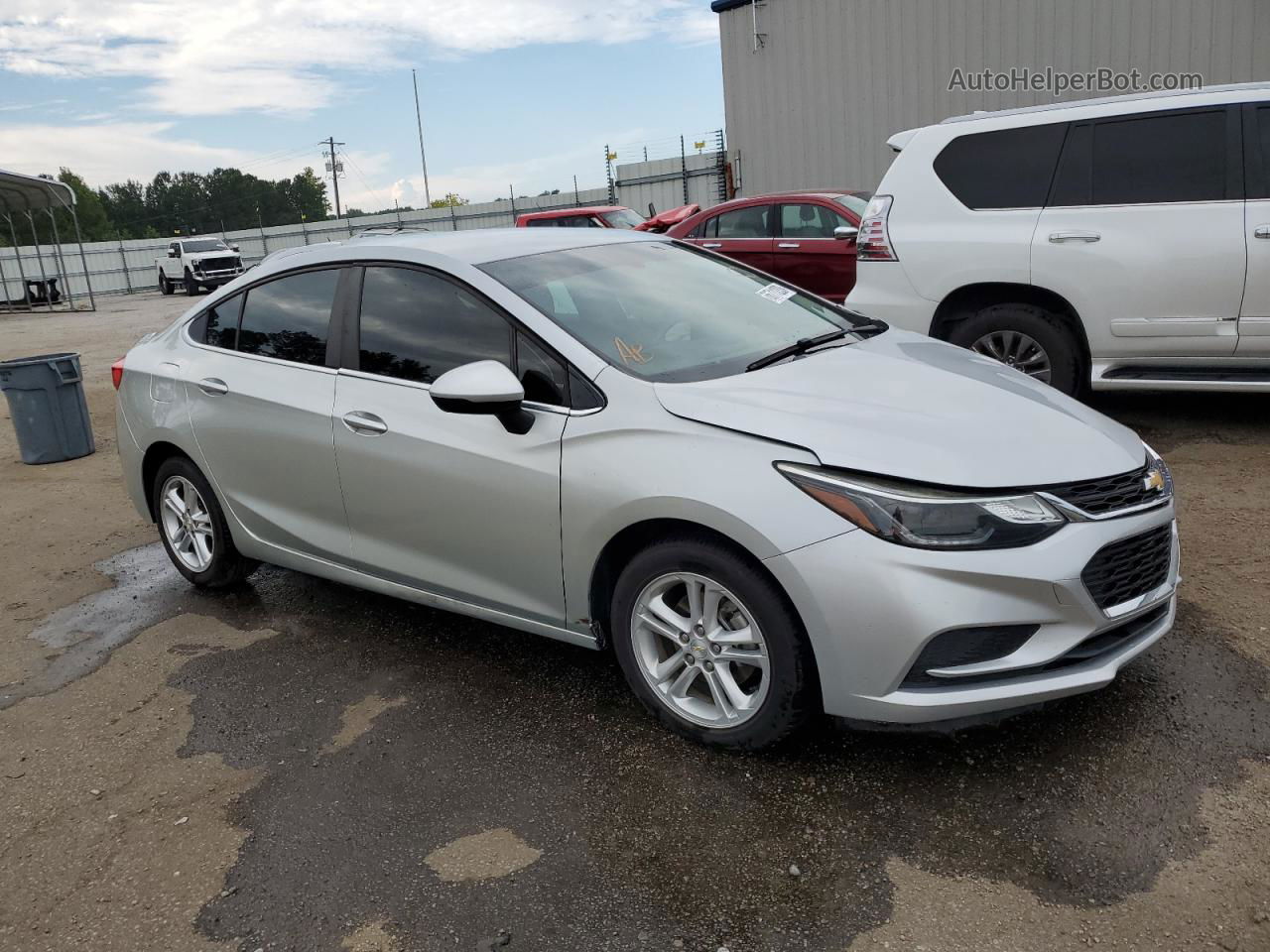 2018 Chevrolet Cruze Lt Silver vin: 1G1BE5SM3J7171415