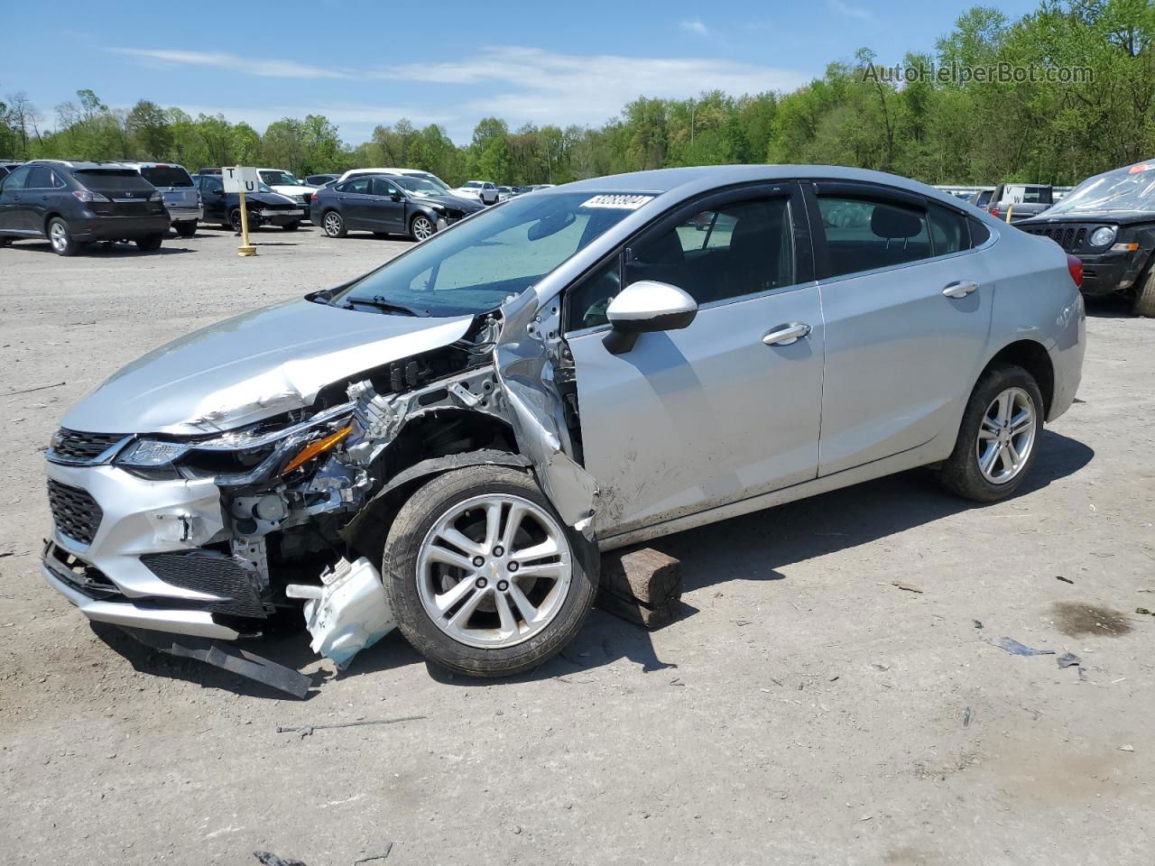 2018 Chevrolet Cruze Lt Silver vin: 1G1BE5SM3J7177974