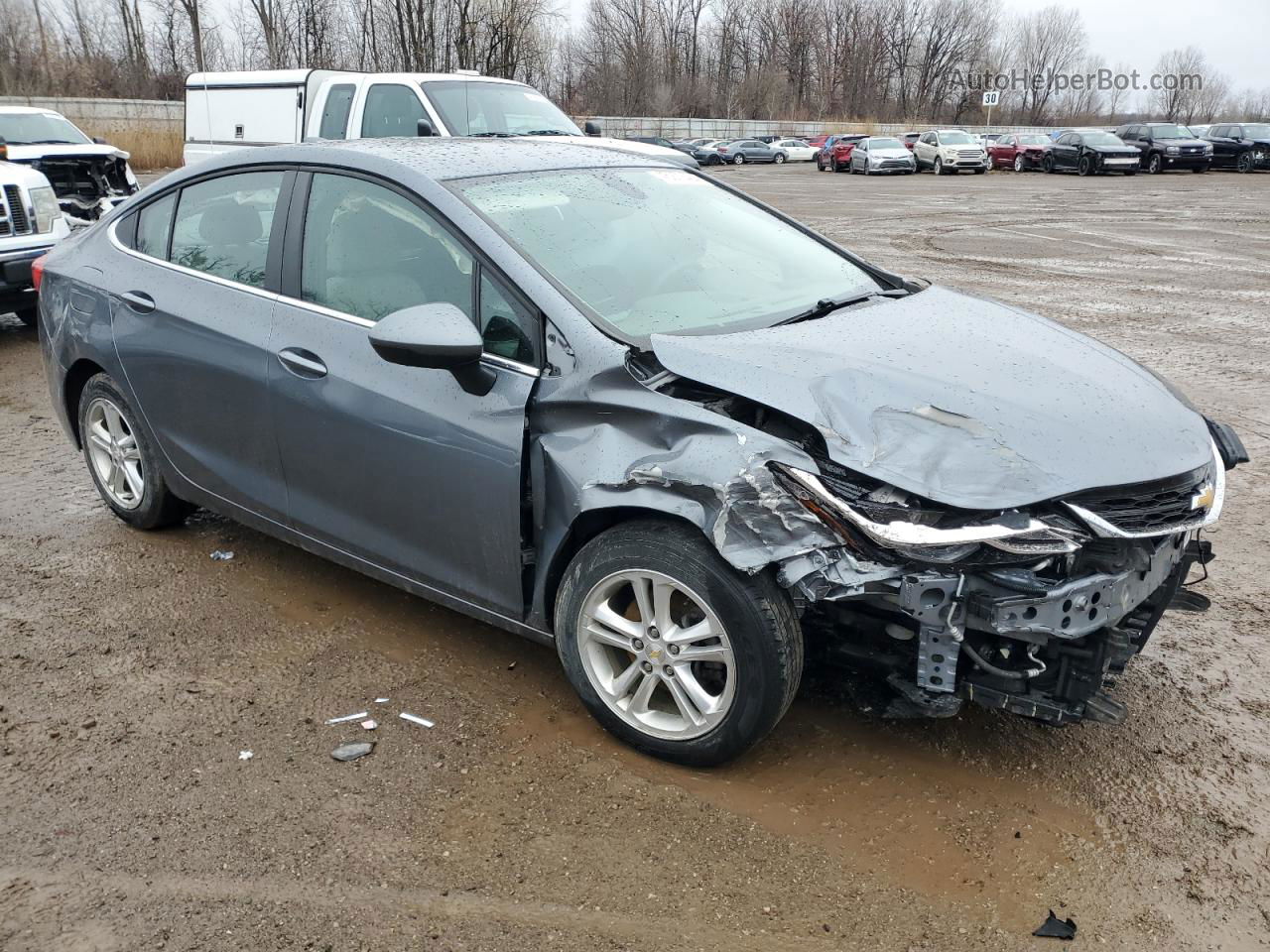 2018 Chevrolet Cruze Lt Silver vin: 1G1BE5SM3J7187386