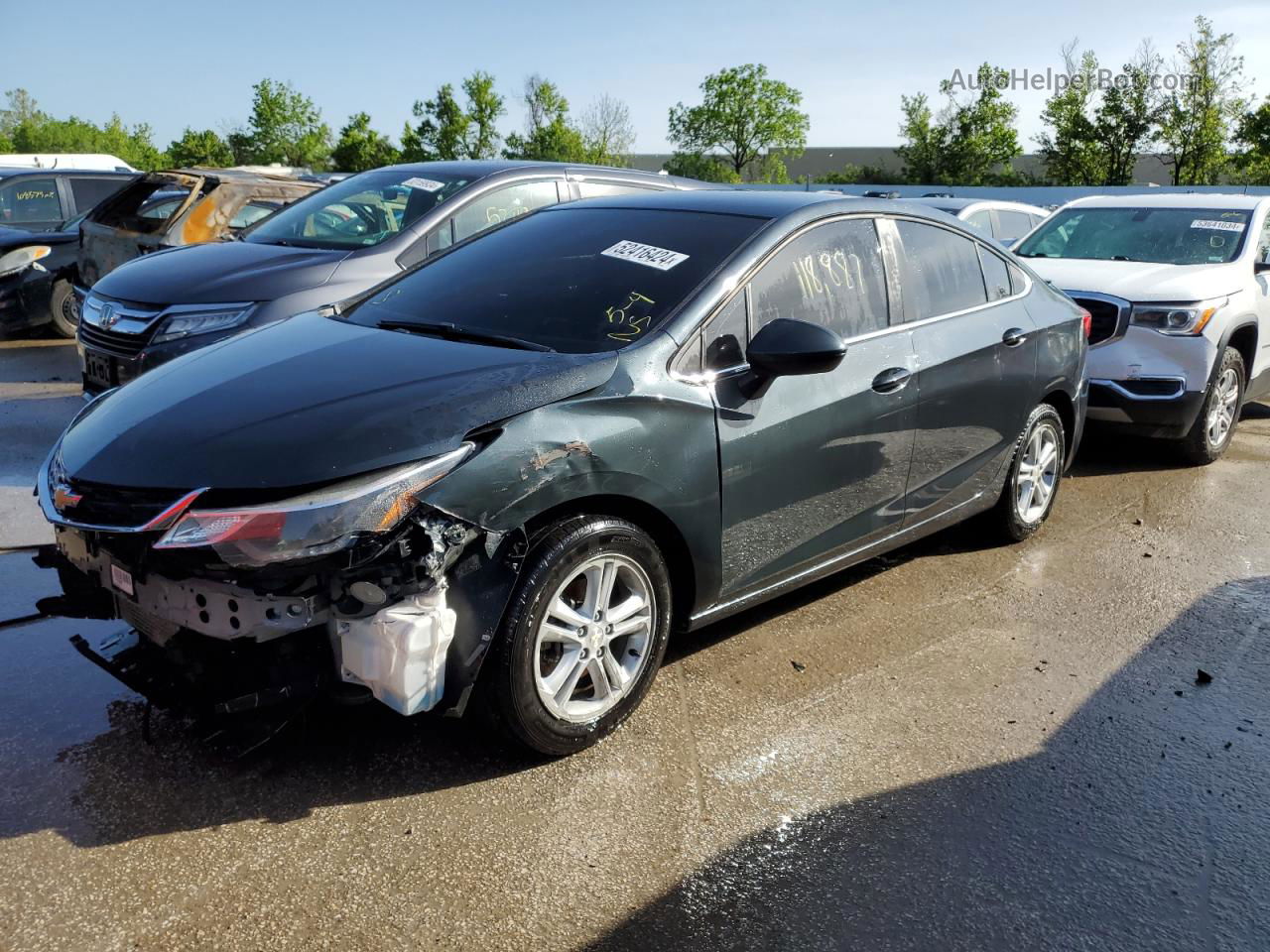 2018 Chevrolet Cruze Lt Green vin: 1G1BE5SM3J7229118