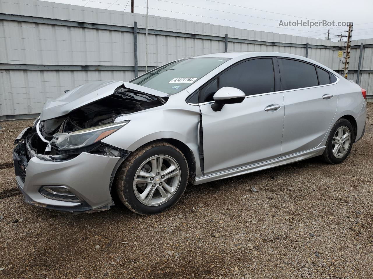 2016 Chevrolet Cruze Lt Серый vin: 1G1BE5SM4G7244980