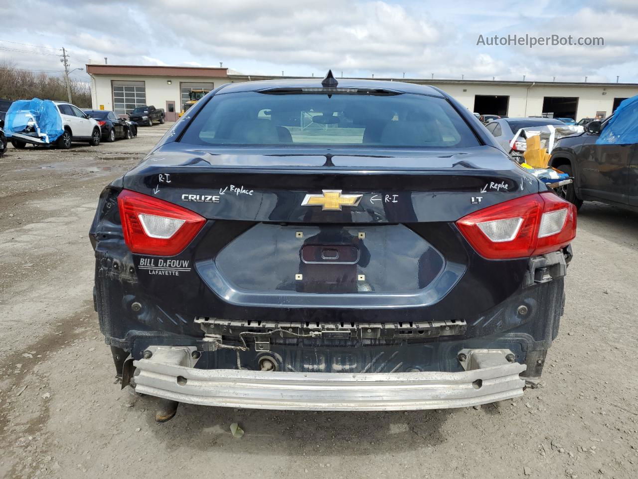 2016 Chevrolet Cruze Lt Blue vin: 1G1BE5SM4G7247328