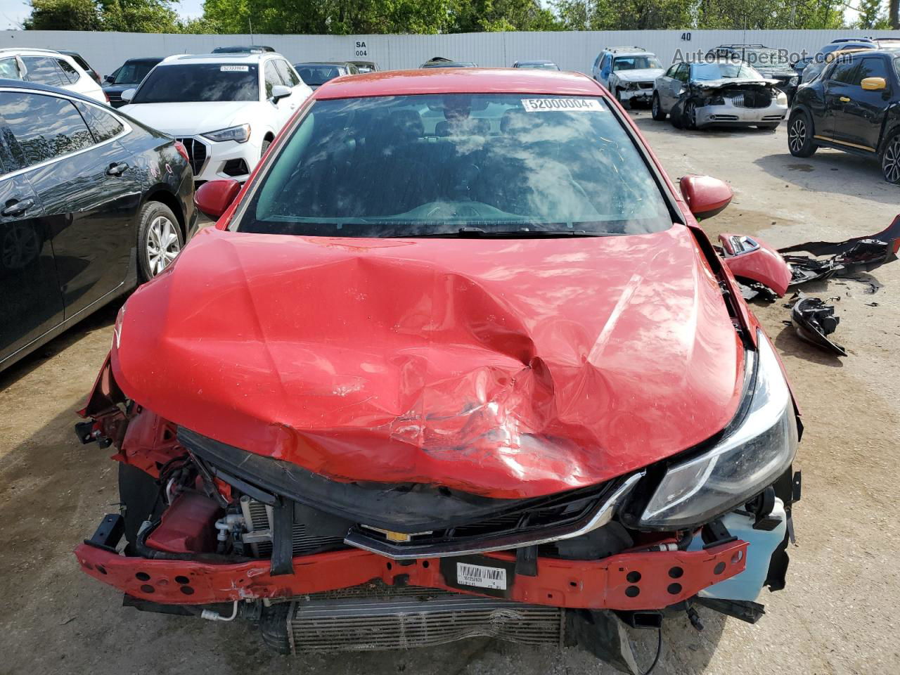 2016 Chevrolet Cruze Lt Red vin: 1G1BE5SM4G7252139