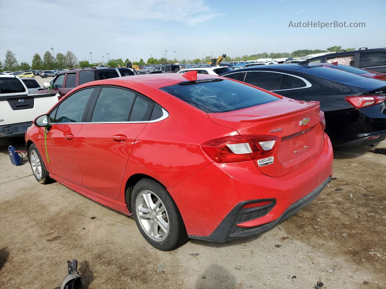 2016 Chevrolet Cruze Lt Red vin: 1G1BE5SM4G7252139